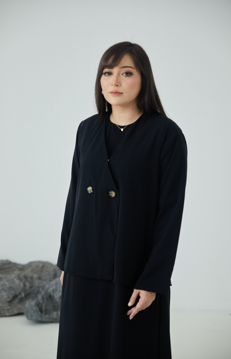 BM x FF: Box Blazer with Maxi Dress