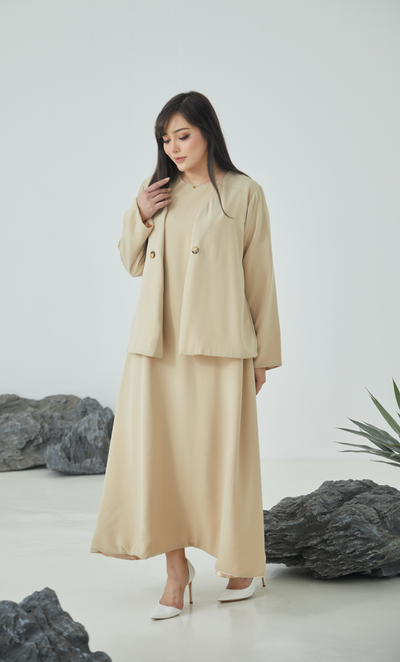 BM x FF: Box Blazer with Maxi Dress