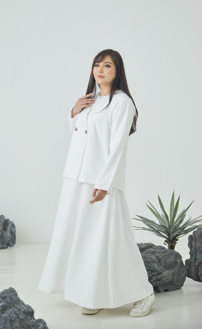 BM x FF: Box Blazer with Maxi Dress
