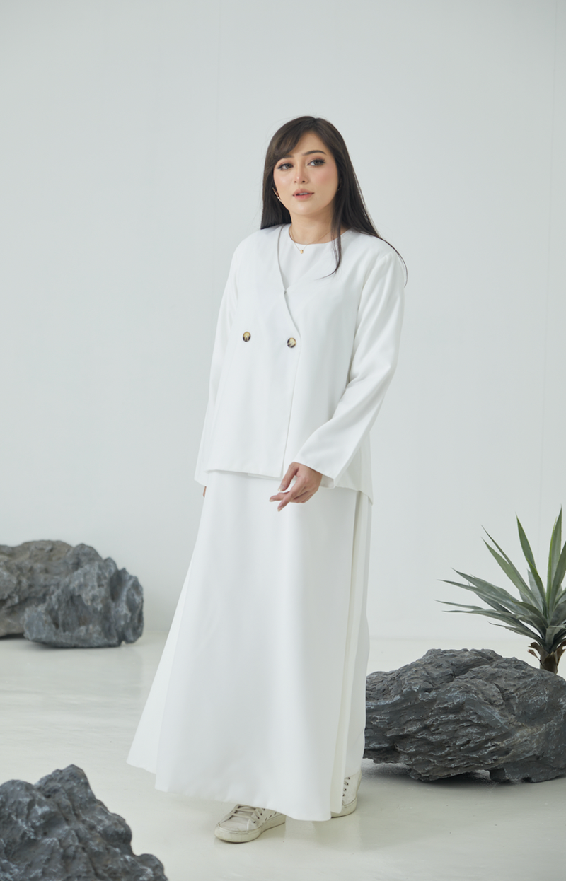 BM x FF: Box Blazer with Maxi Dress