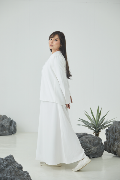 BM x FF: Box Blazer with Maxi Dress