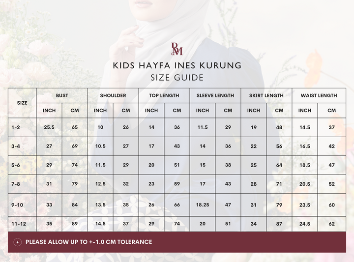 Romantika Raya '23: Hayfa Ines Kurung Kids