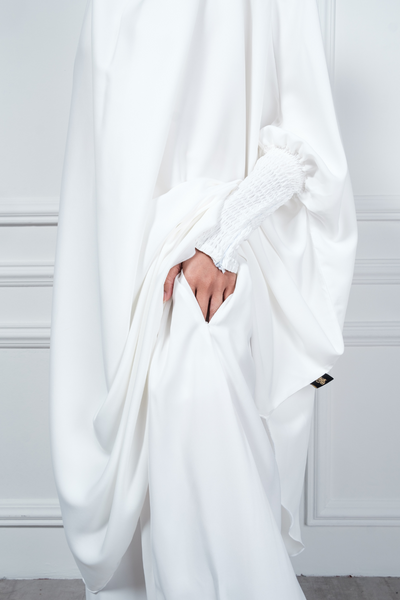 French Jilbab Pants Set White | By Marlena