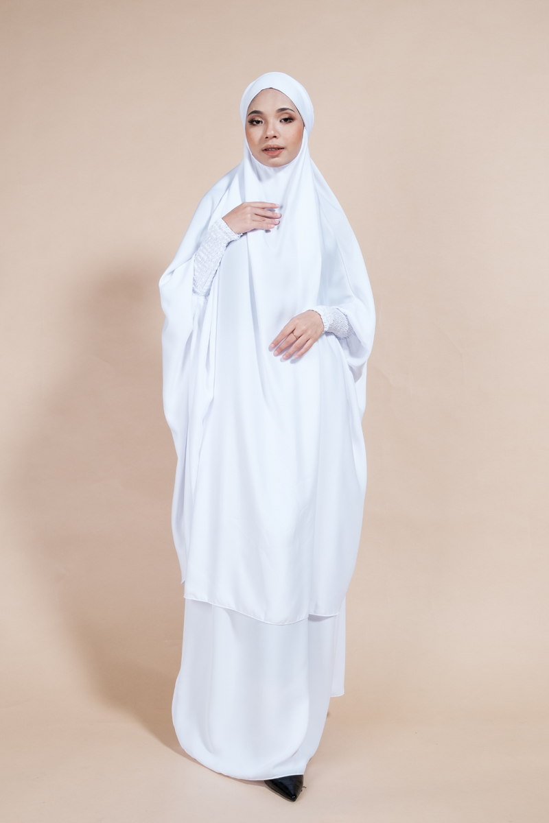 Jilbab Skirt Set V2.0 in Pure White
