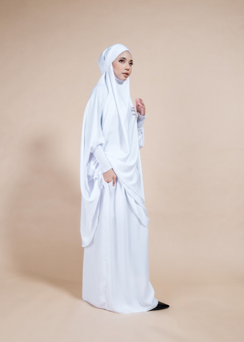 Jilbab Skirt Set V2.0 in Pure White