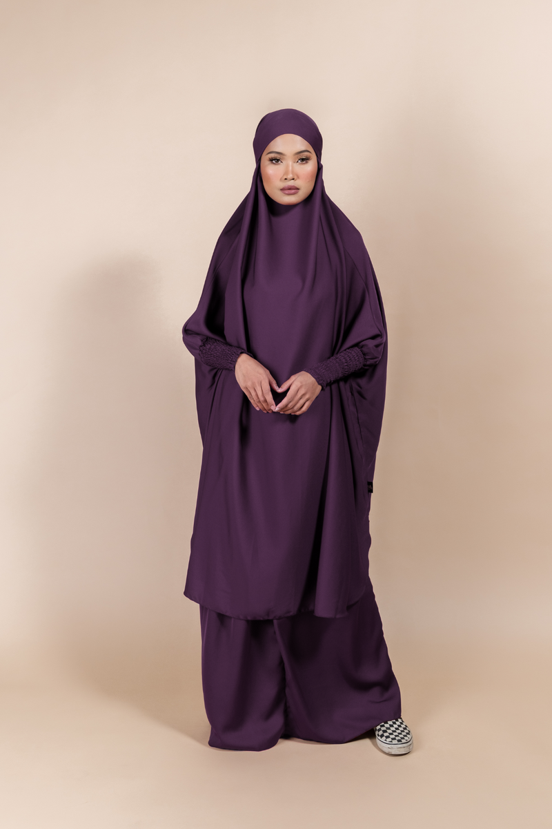 Jilbab Skirt Set V2.0 in Dark Purple